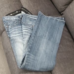 Express Rerock low-cut flair jeans 12R